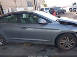 2019 Hyundai Elantra Sel Gray vin: KMHD84LFXKU812639