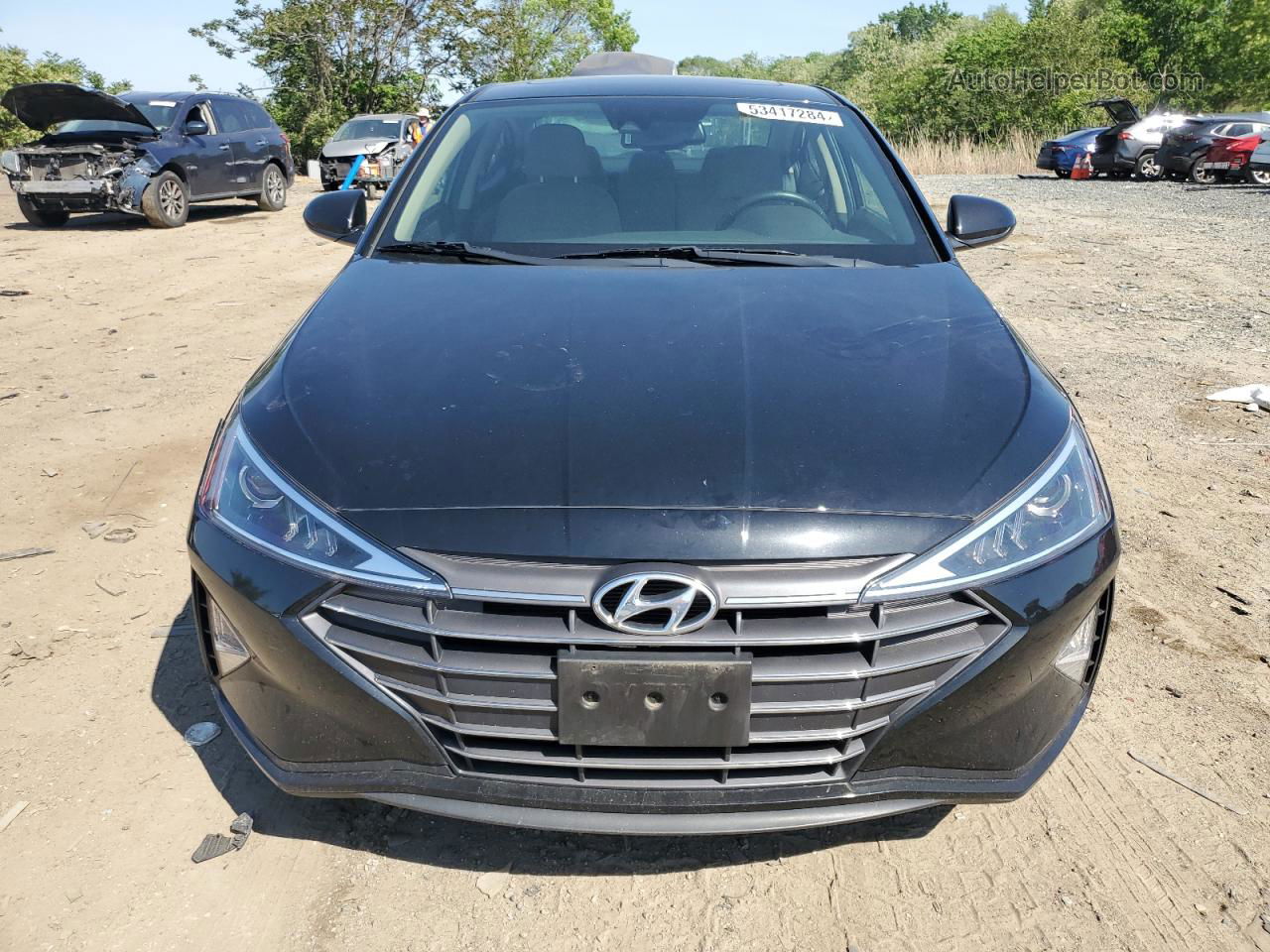 2019 Hyundai Elantra Sel Black vin: KMHD84LFXKU843504