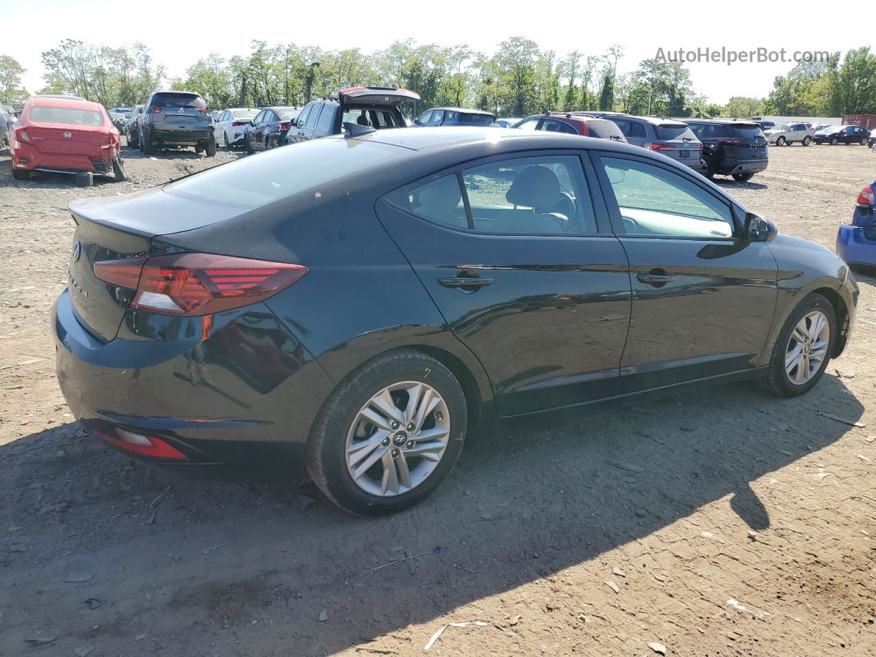 2019 Hyundai Elantra Sel Black vin: KMHD84LFXKU843504