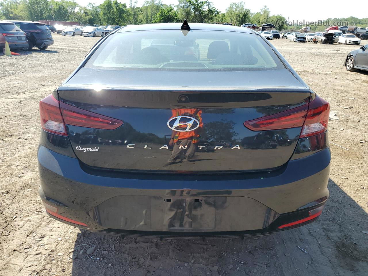 2019 Hyundai Elantra Sel Black vin: KMHD84LFXKU843504