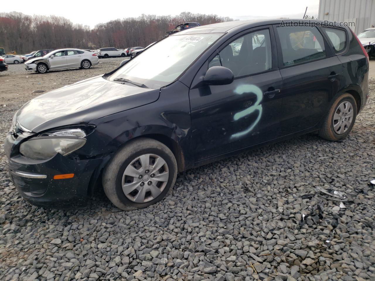 2010 Hyundai Elantra Touring Gls Black vin: KMHDB8AE3AU053155