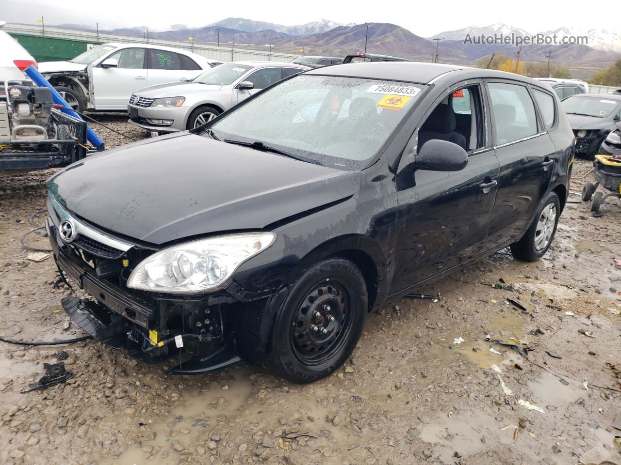 2011 Hyundai Elantra Touring Gls Black vin: KMHDB8AE4BU102834