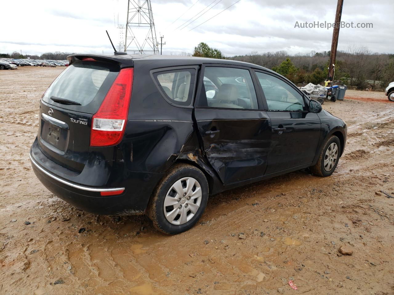 2011 Hyundai Elantra Touring Gls Black vin: KMHDB8AEXBU096134