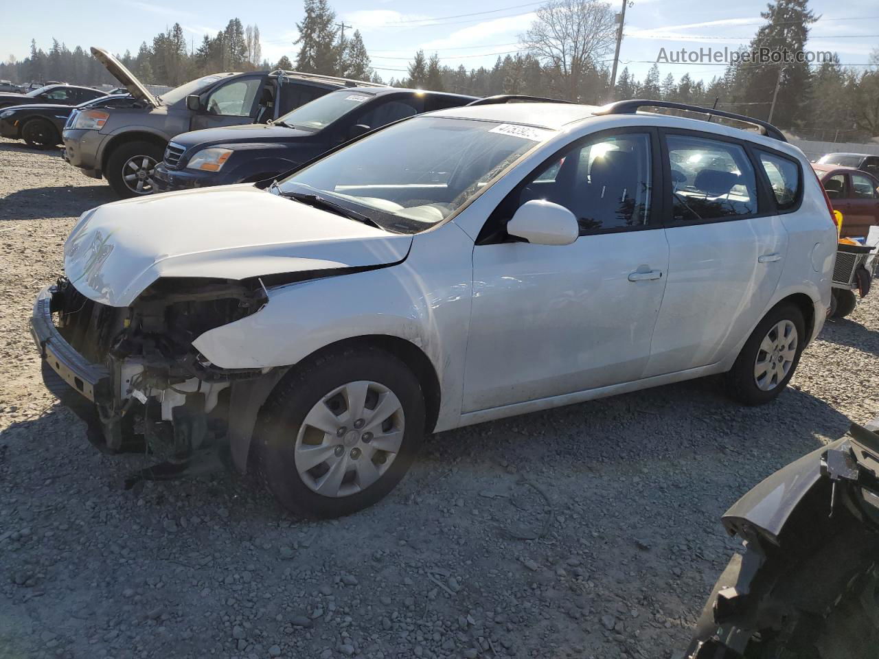 2010 Hyundai Elantra Touring Gls White vin: KMHDC8AE0AU060934