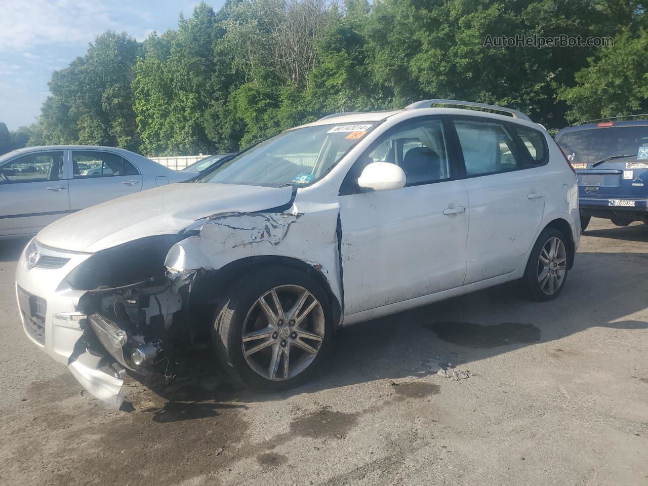 2011 Hyundai Elantra Touring Gls White vin: KMHDC8AE1BU097928