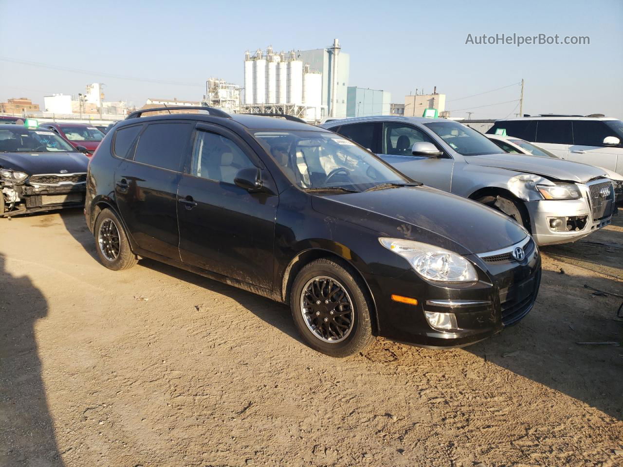 2010 Hyundai Elantra Touring Gls Black vin: KMHDC8AE5AU063604