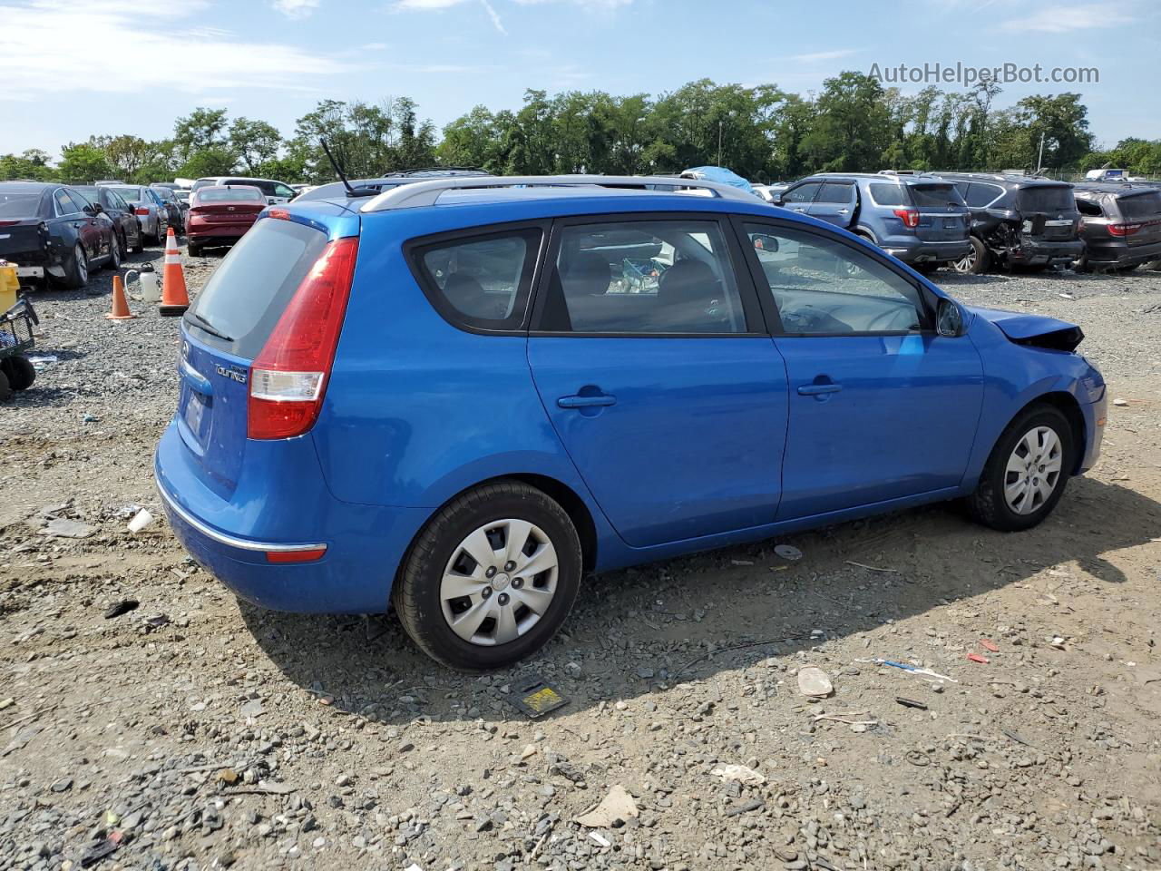 2011 Hyundai Elantra Touring Gls Blue vin: KMHDC8AE7BU087789