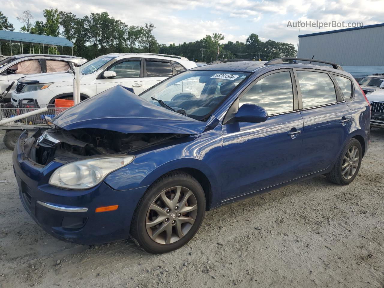 2012 Hyundai Elantra Touring Gls Blue vin: KMHDC8AE7CU152612