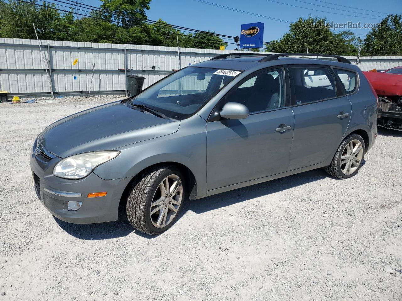 2010 Hyundai Elantra Touring Gls Gray vin: KMHDC8AEXAU064442