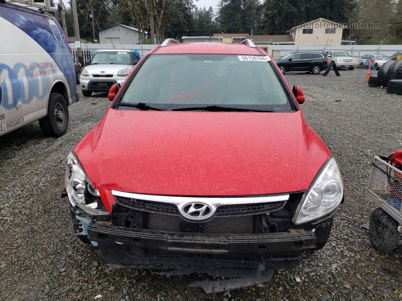 2011 Hyundai Elantra Touring Gls Red vin: KMHDC8AEXBU113477