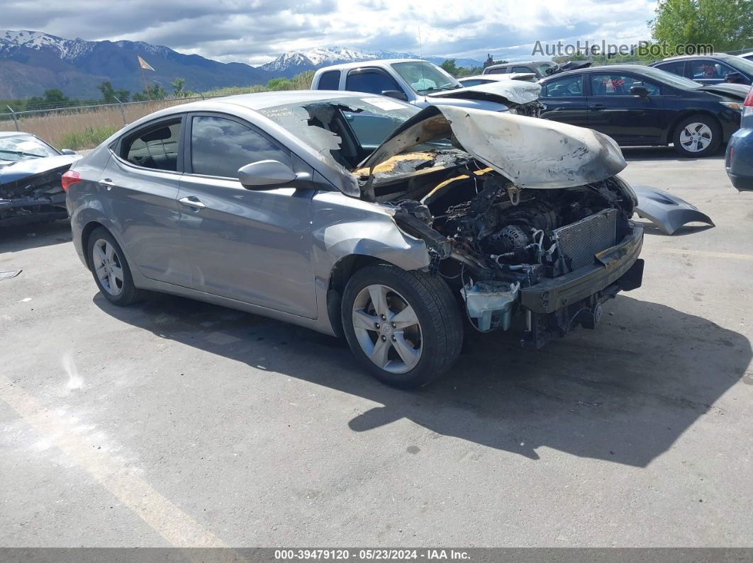 2011 Hyundai Elantra Gls (ulsan Plant) Gray vin: KMHDH4AE0BU096845