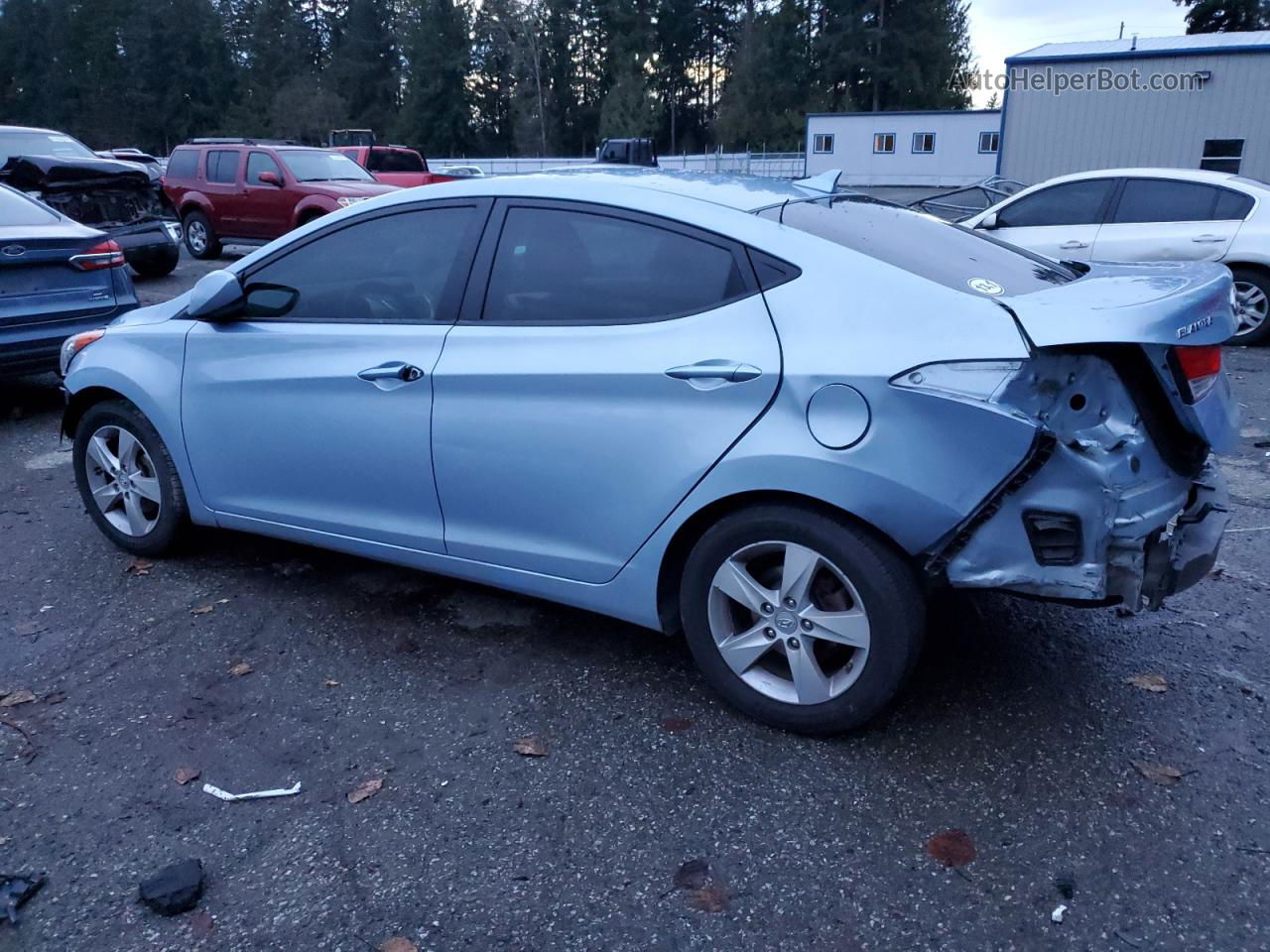 2011 Hyundai Elantra Gls Синий vin: KMHDH4AE0BU100506