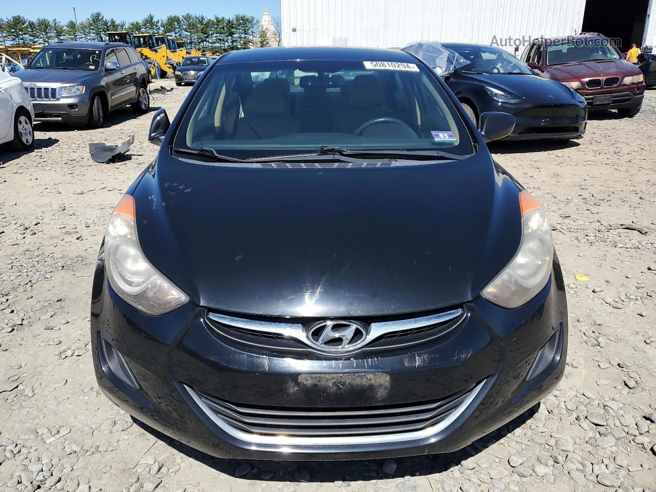 2011 Hyundai Elantra Gls Black vin: KMHDH4AE0BU101574