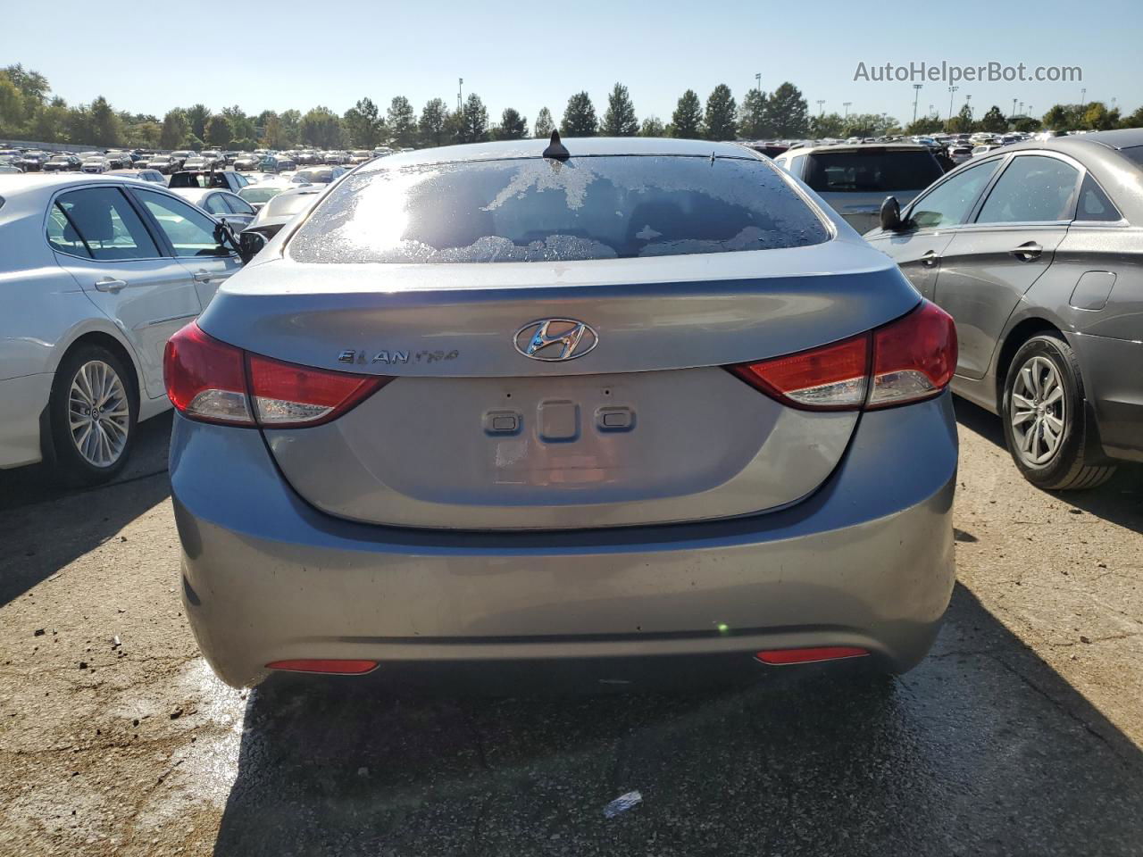 2011 Hyundai Elantra Gls Gray vin: KMHDH4AE0BU108654