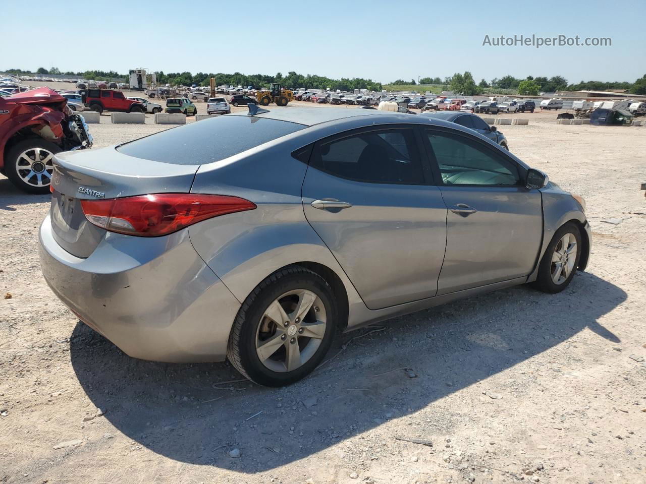 2011 Hyundai Elantra Gls Silver vin: KMHDH4AE0BU115569