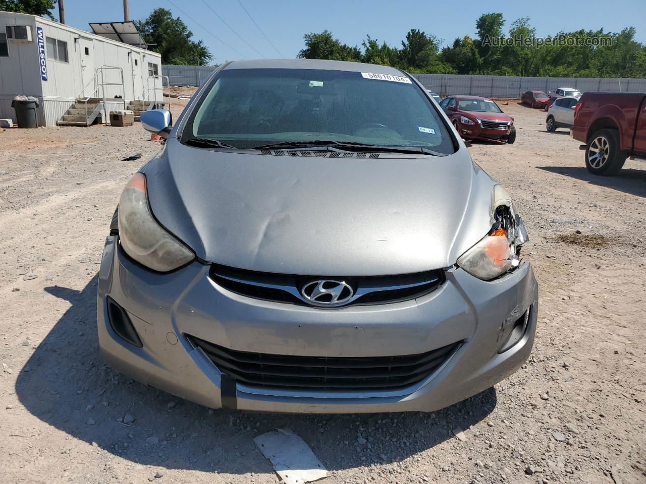 2011 Hyundai Elantra Gls Silver vin: KMHDH4AE0BU115569