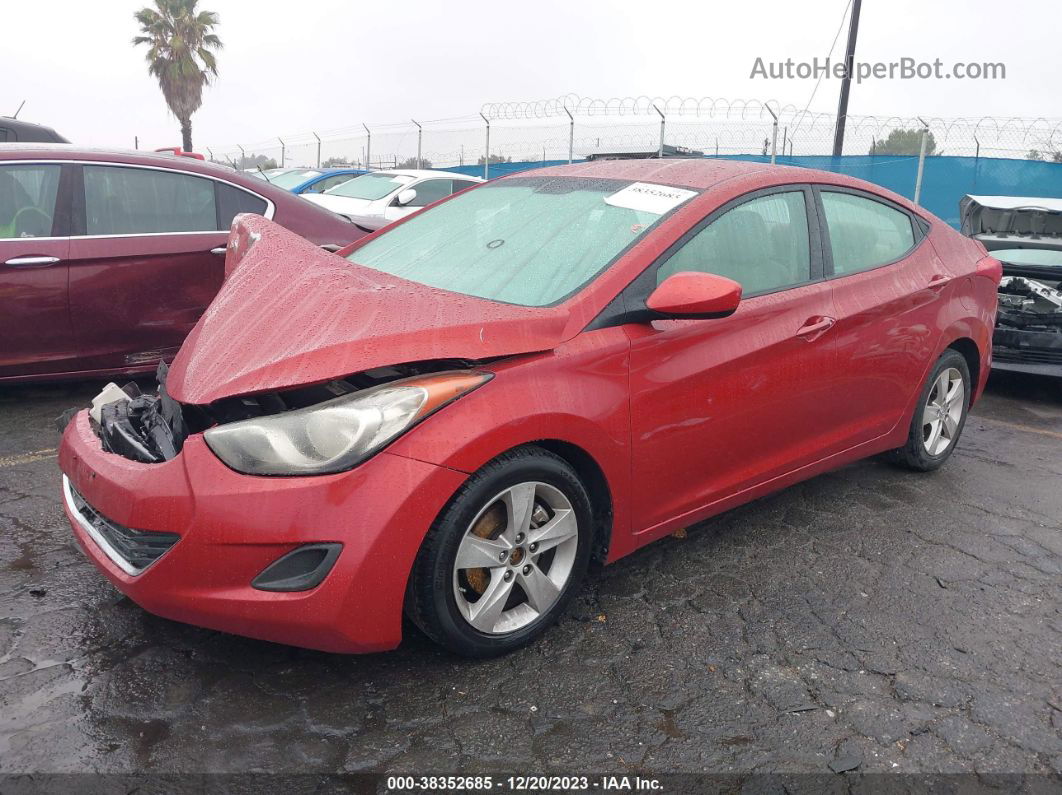 2011 Hyundai Elantra Gls (ulsan Plant) Red vin: KMHDH4AE0BU130640