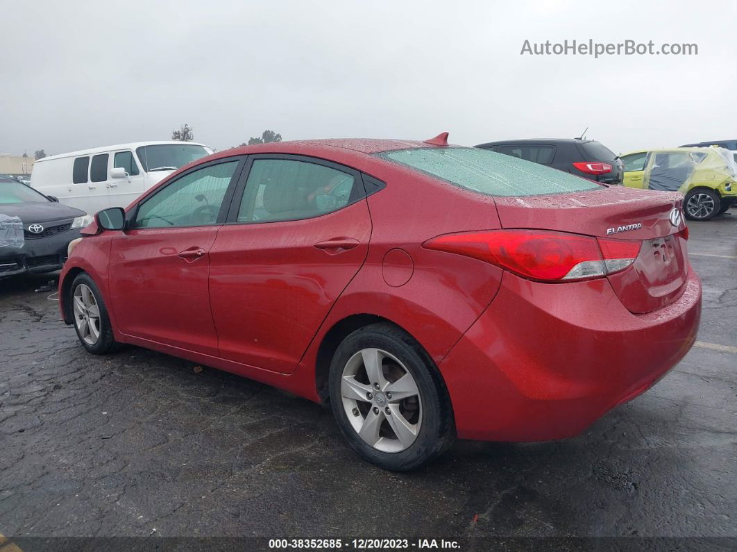 2011 Hyundai Elantra Gls (ulsan Plant) Red vin: KMHDH4AE0BU130640