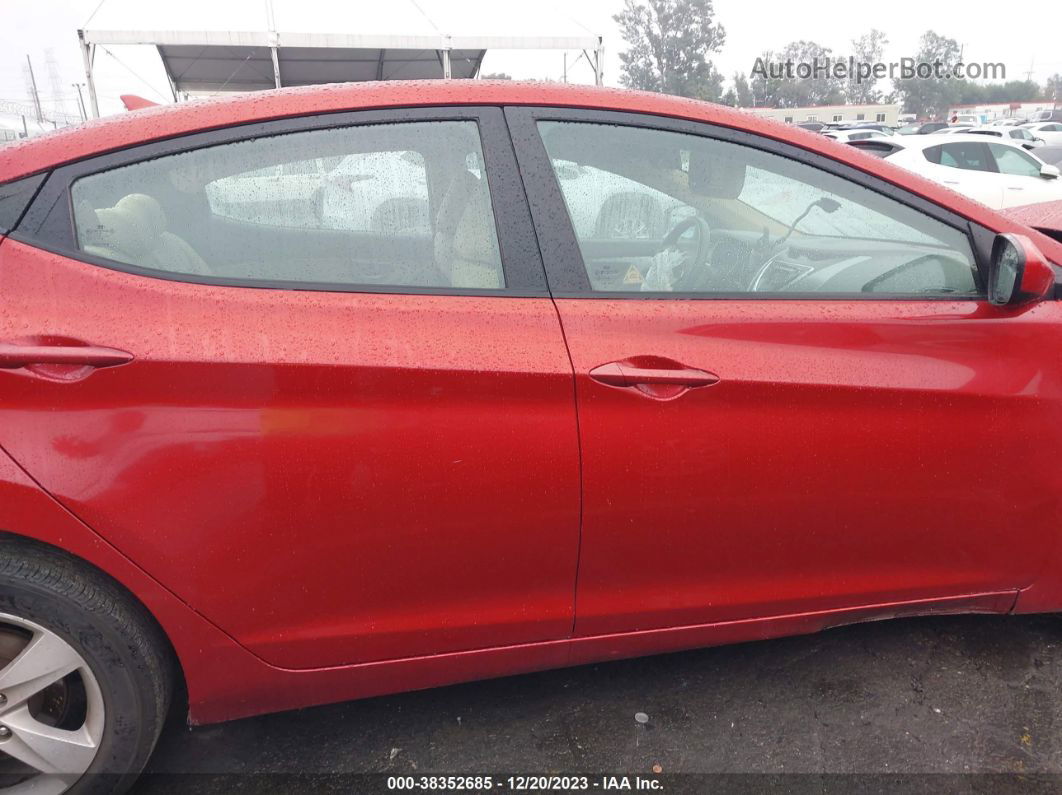 2011 Hyundai Elantra Gls (ulsan Plant) Red vin: KMHDH4AE0BU130640