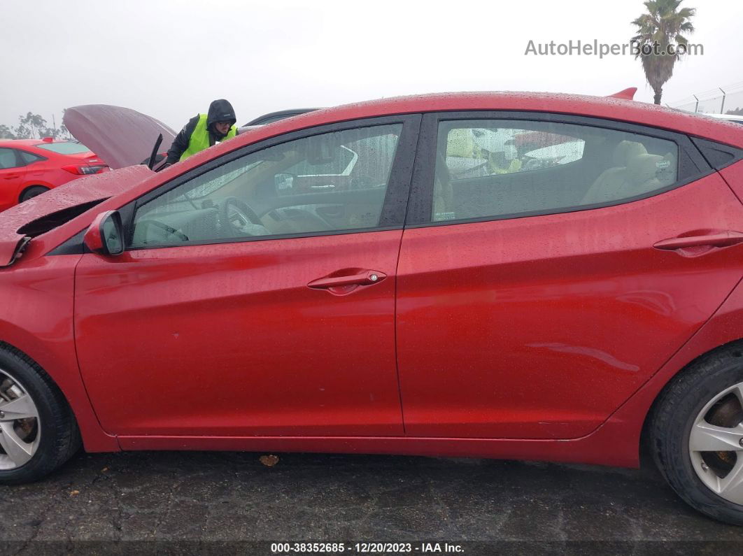 2011 Hyundai Elantra Gls (ulsan Plant) Red vin: KMHDH4AE0BU130640