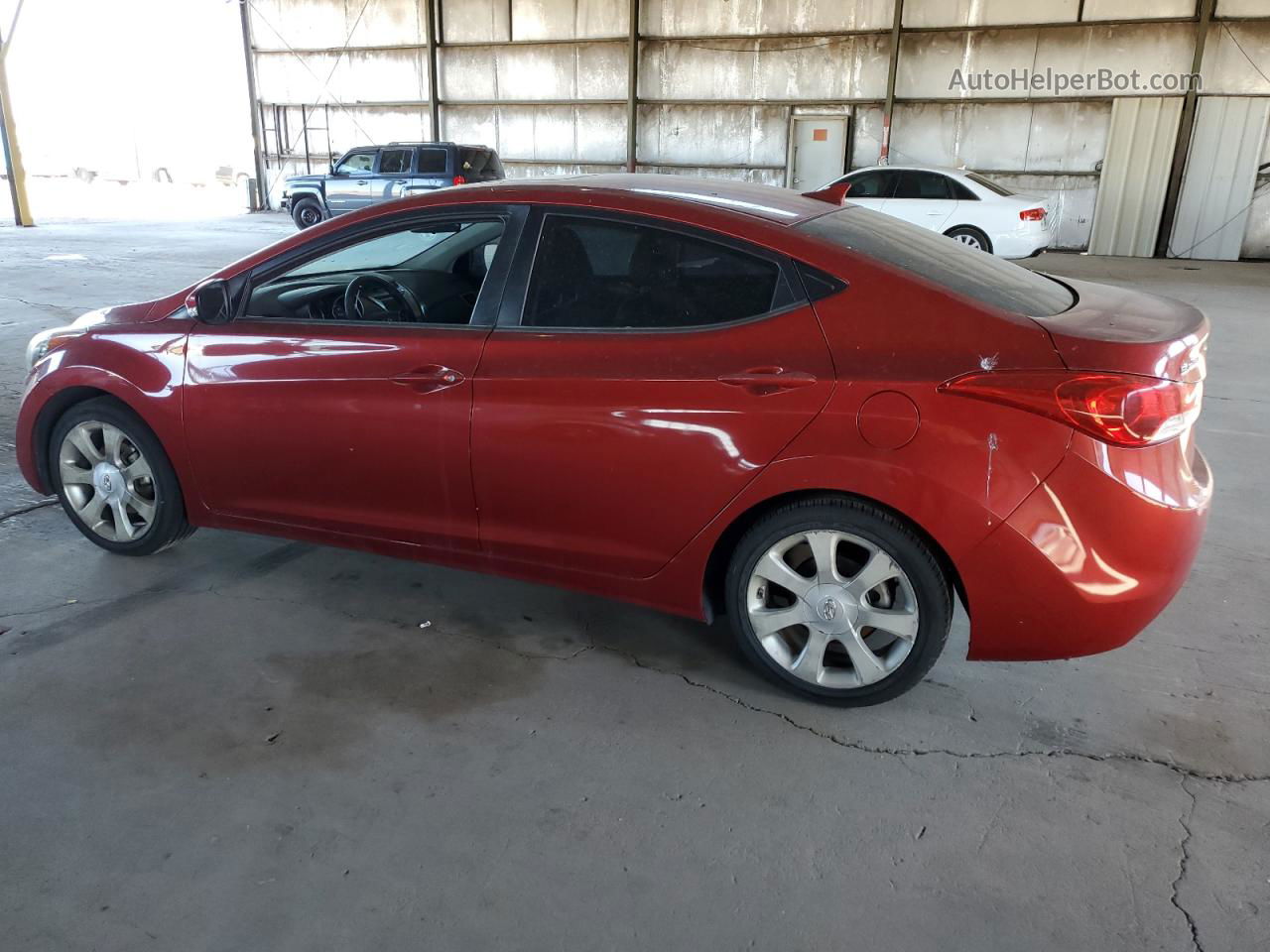 2012 Hyundai Elantra Gls Red vin: KMHDH4AE0CU220324