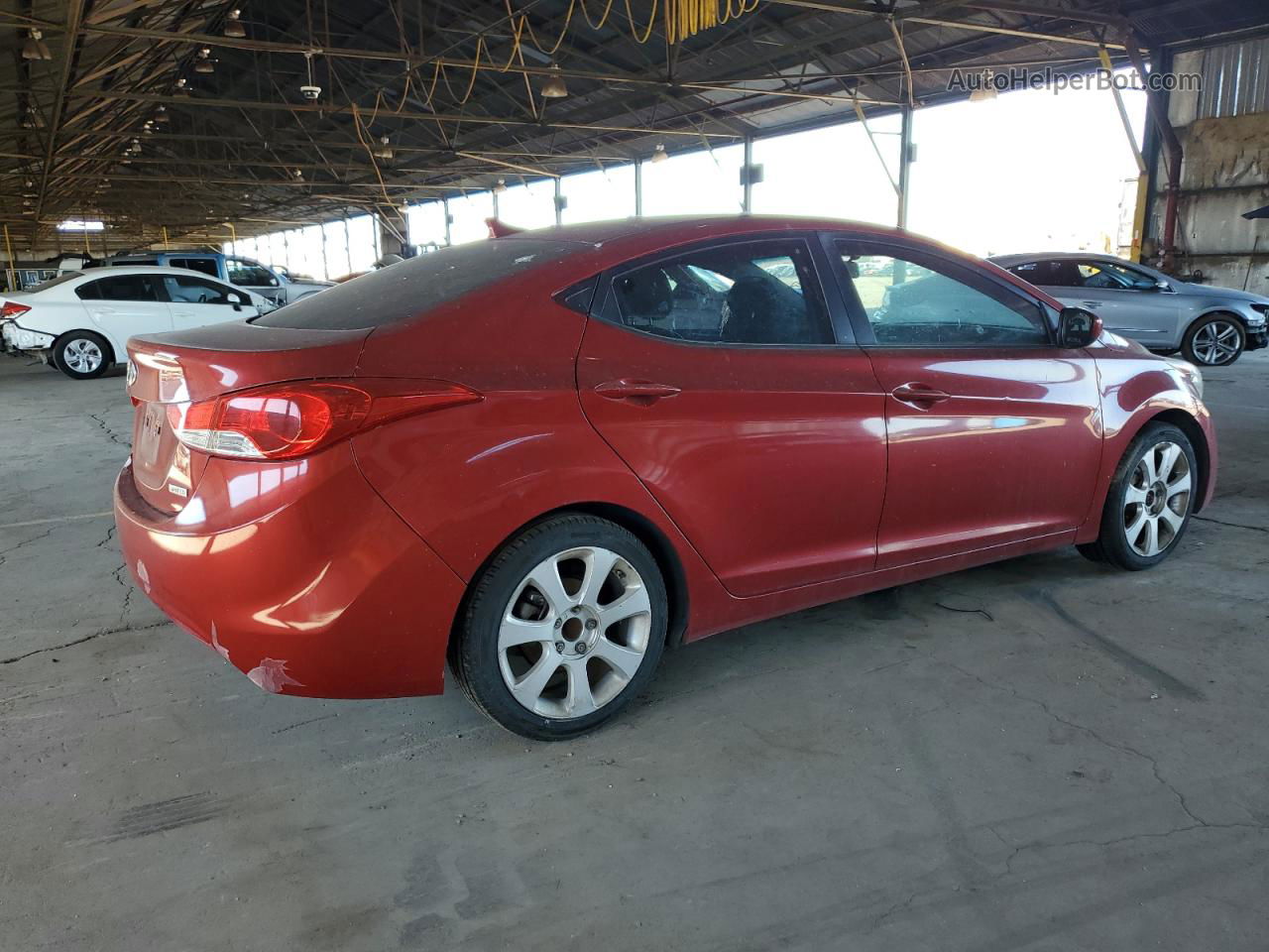 2012 Hyundai Elantra Gls Красный vin: KMHDH4AE0CU220324