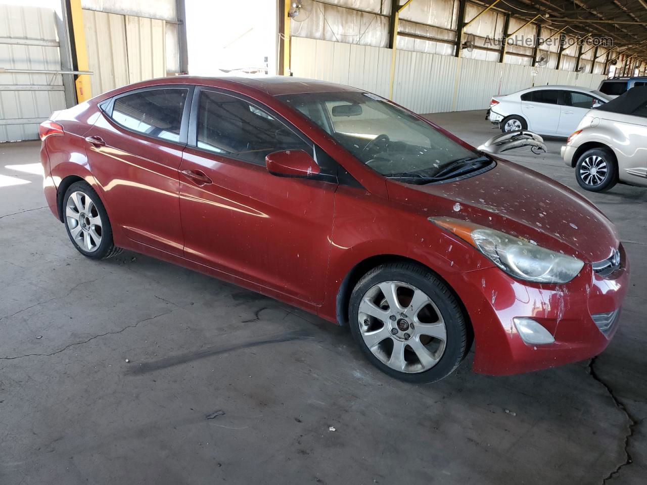 2012 Hyundai Elantra Gls Красный vin: KMHDH4AE0CU220324