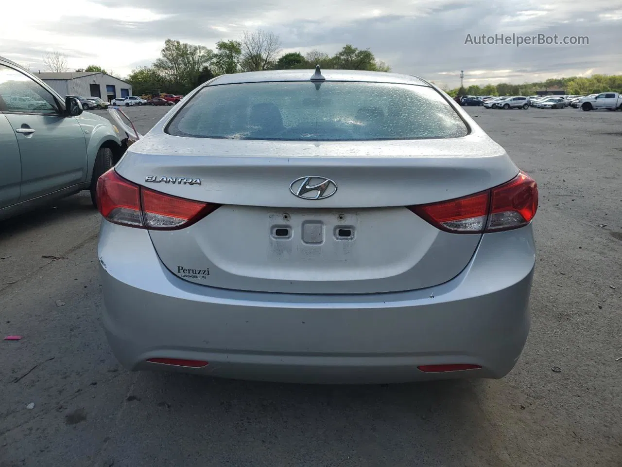 2012 Hyundai Elantra Gls Silver vin: KMHDH4AE0CU317992