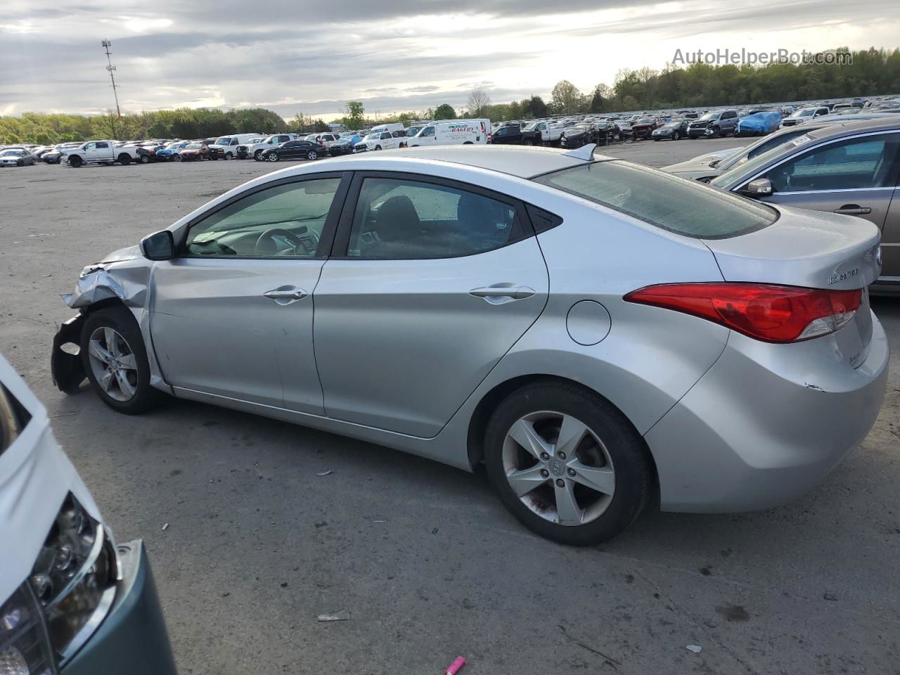 2012 Hyundai Elantra Gls Silver vin: KMHDH4AE0CU317992