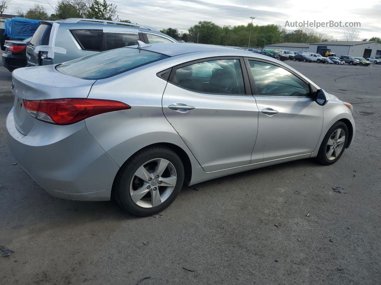 2012 Hyundai Elantra Gls Silver vin: KMHDH4AE0CU317992