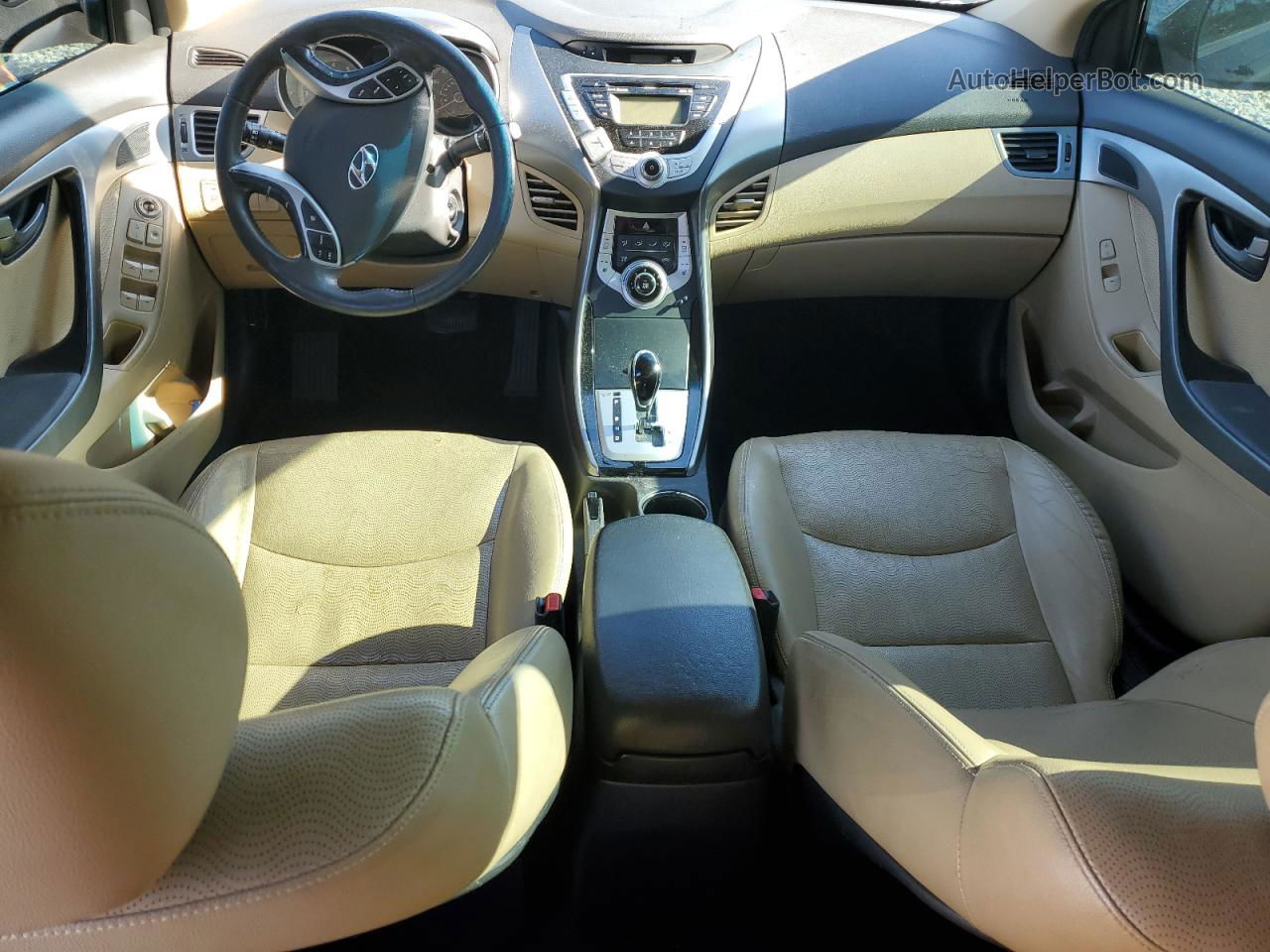 2012 Hyundai Elantra Gls Черный vin: KMHDH4AE0CU433743