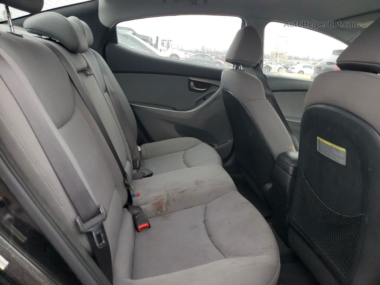 2012 Hyundai Elantra Gls Черный vin: KMHDH4AE0CU456715