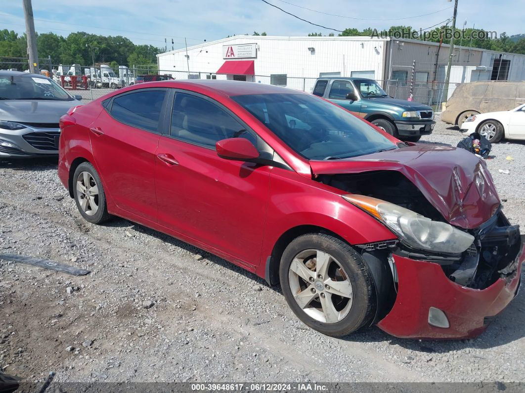 2012 Hyundai Elantra Gls (ulsan Plant) Burgundy vin: KMHDH4AE0CU468797