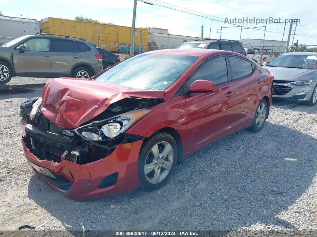 2012 Hyundai Elantra Gls (ulsan Plant) Burgundy vin: KMHDH4AE0CU468797