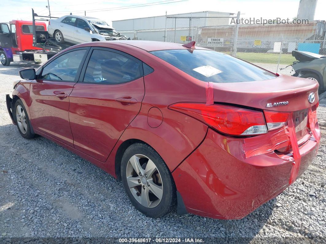 2012 Hyundai Elantra Gls (ulsan Plant) Бордовый vin: KMHDH4AE0CU468797