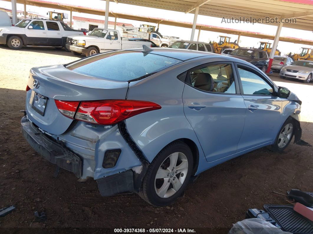 2013 Hyundai Elantra Gls Light Blue vin: KMHDH4AE0DU507194