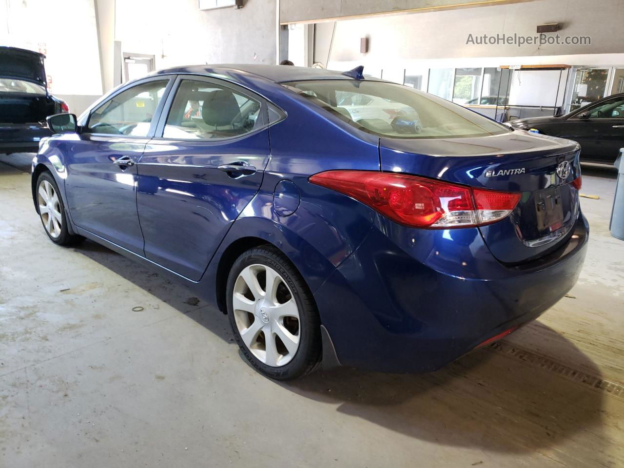 2013 Hyundai Elantra Gls Blue vin: KMHDH4AE0DU687938