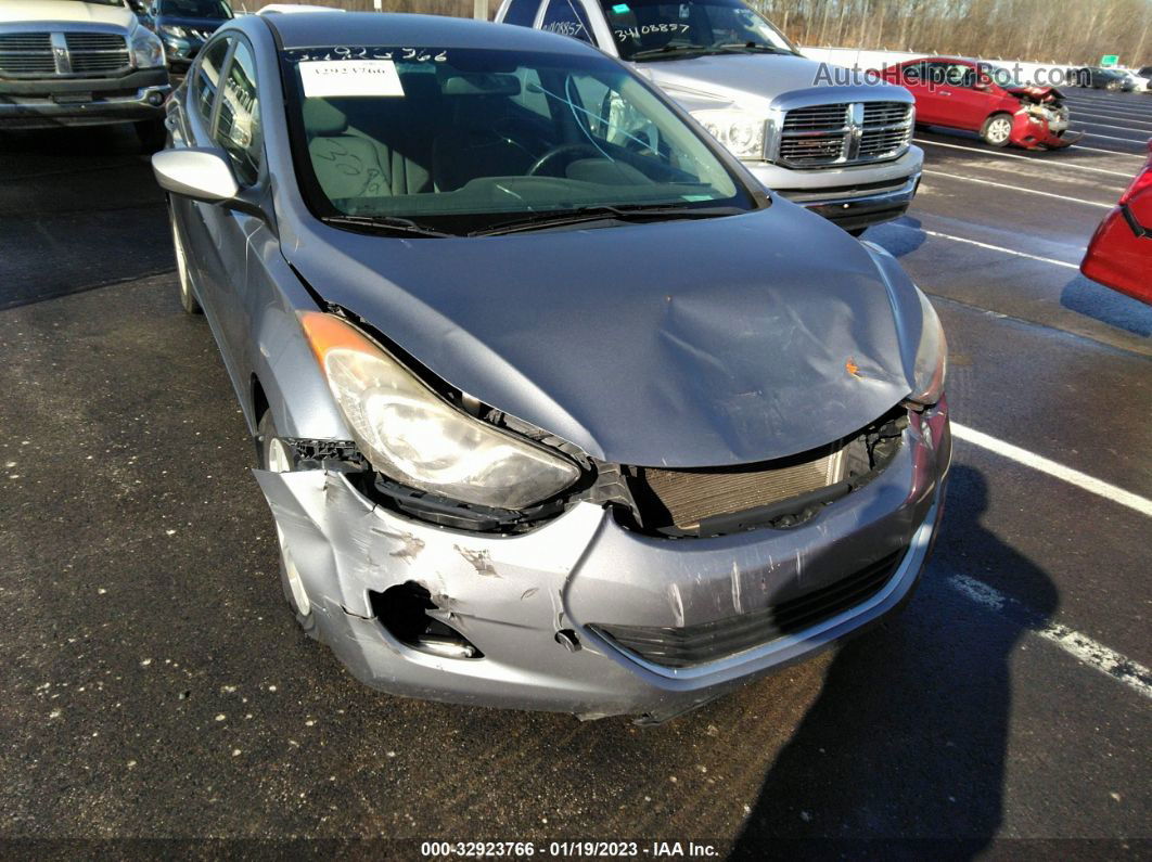 2013 Hyundai Elantra Gls Gray vin: KMHDH4AE0DU733624