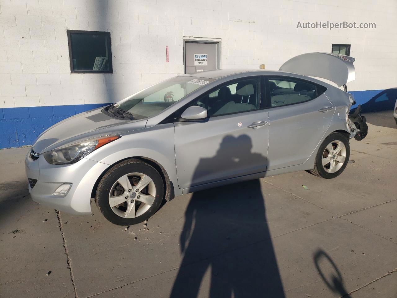 2013 Hyundai Elantra Gls Silver vin: KMHDH4AE0DU889694