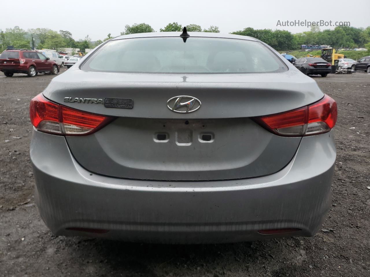 2013 Hyundai Elantra Gls Silver vin: KMHDH4AE0DU940823