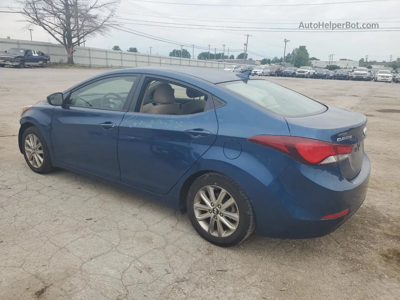 2014 Hyundai Elantra Se Blue vin: KMHDH4AE0EU115432