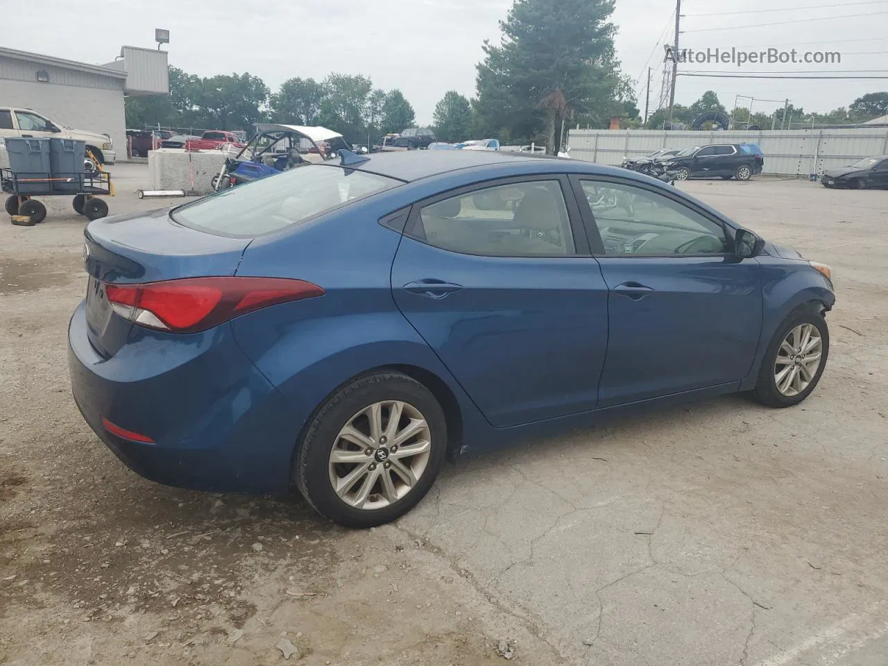 2014 Hyundai Elantra Se Blue vin: KMHDH4AE0EU115432