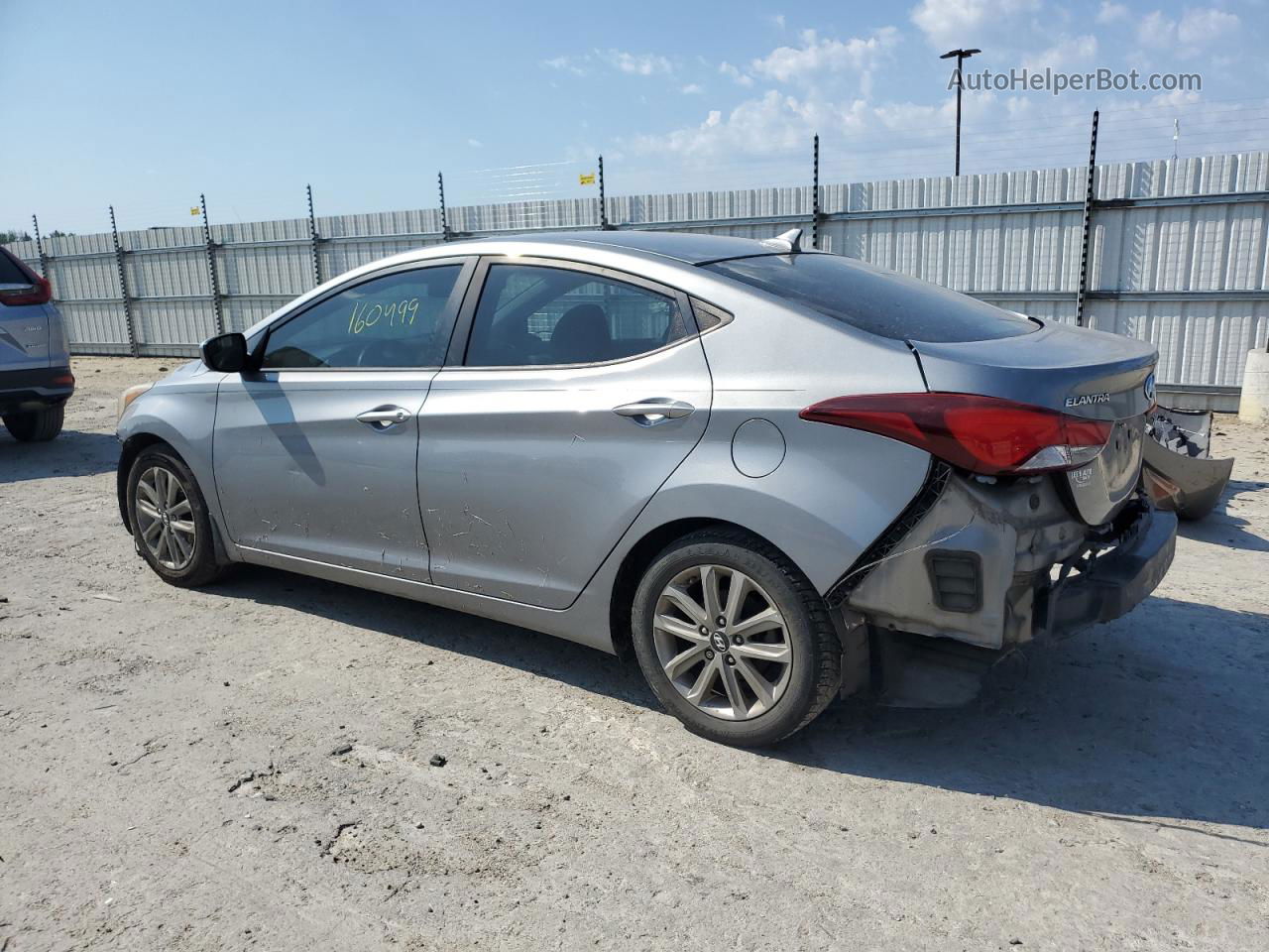 2014 Hyundai Elantra Se Silver vin: KMHDH4AE0EU123966