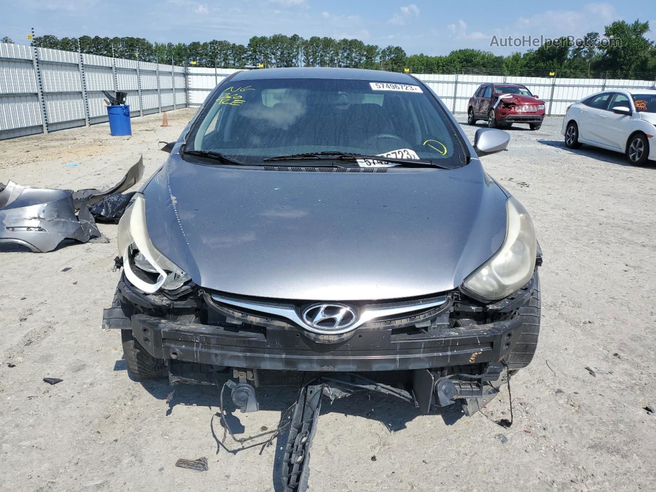 2014 Hyundai Elantra Se Серебряный vin: KMHDH4AE0EU123966