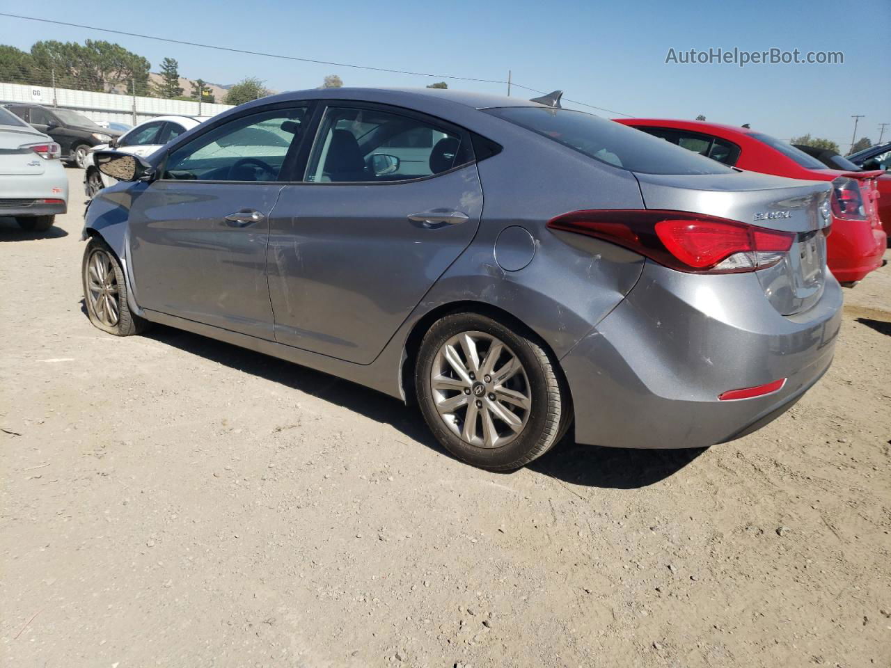 2014 Hyundai Elantra Se Silver vin: KMHDH4AE0EU139620