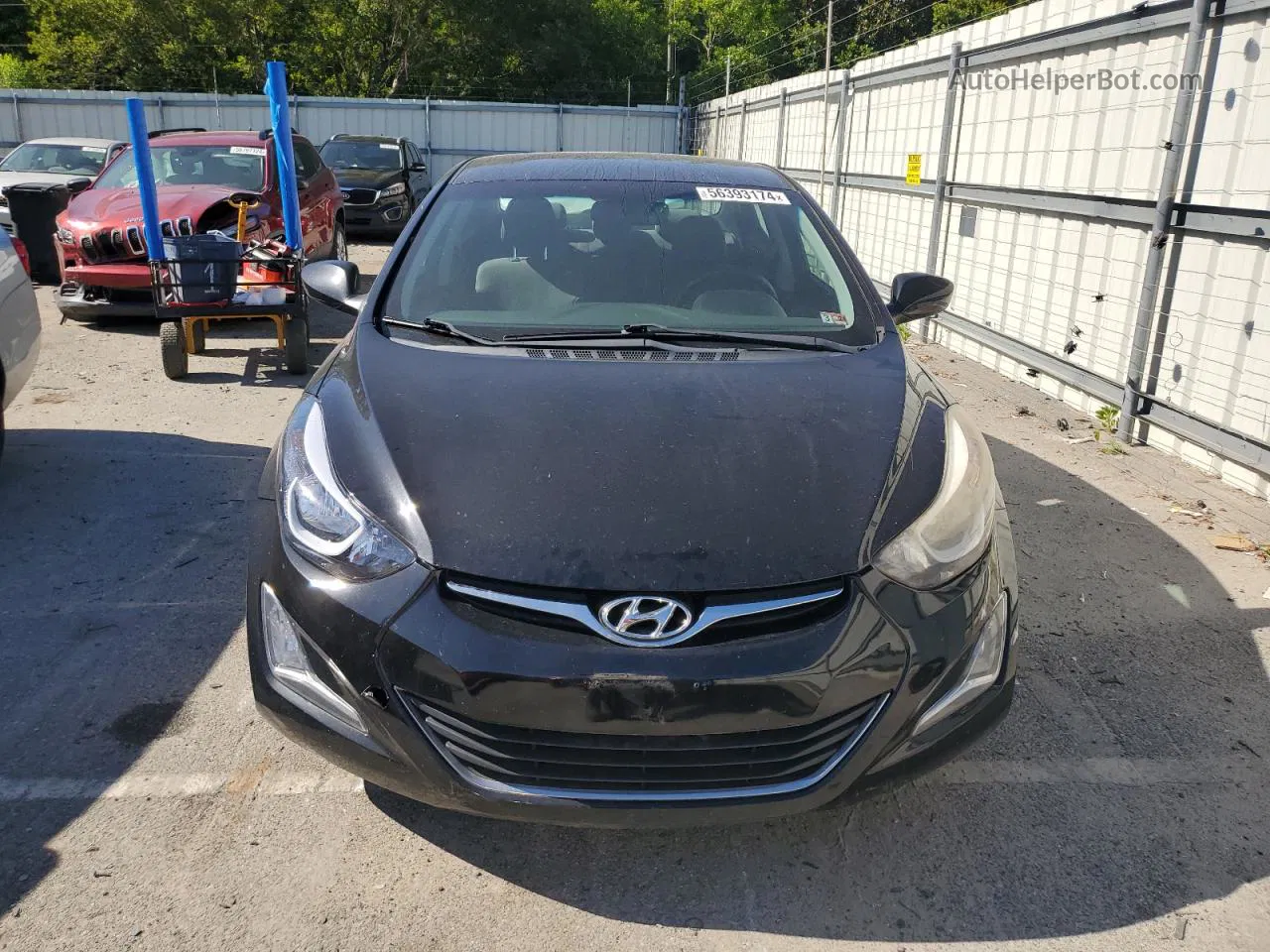 2014 Hyundai Elantra Se Black vin: KMHDH4AE0EU152111