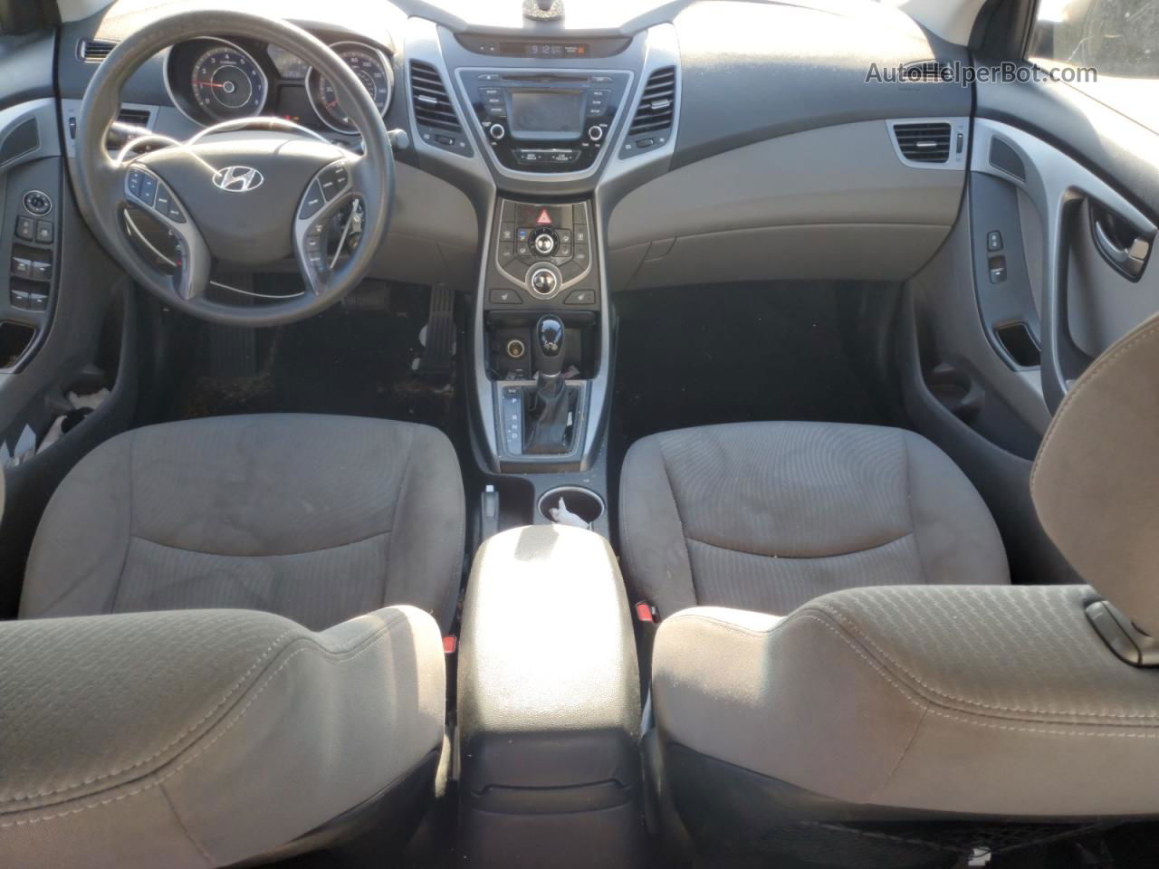 2014 Hyundai Elantra Se Silver vin: KMHDH4AE0EU164677