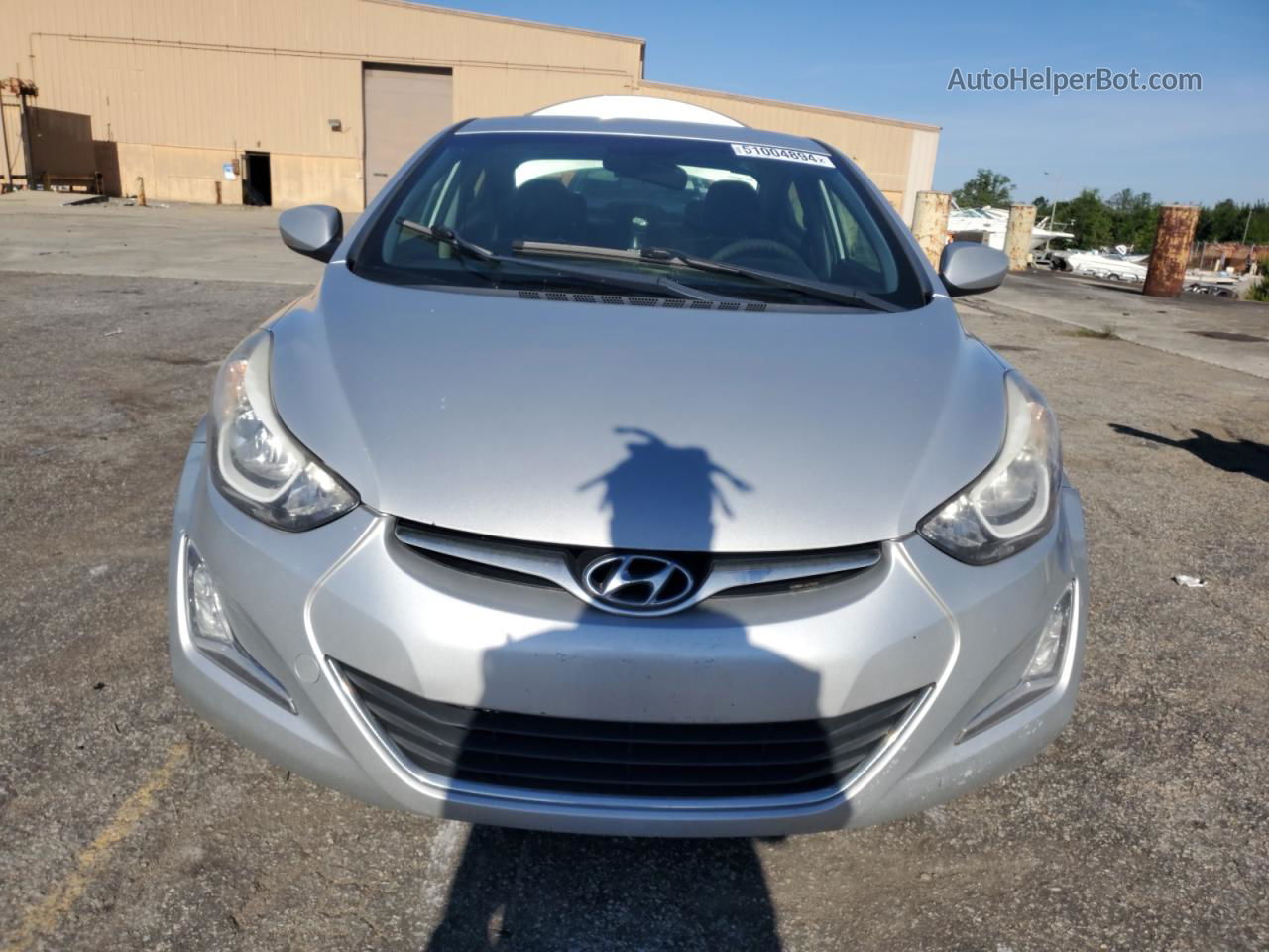 2014 Hyundai Elantra Se Silver vin: KMHDH4AE0EU164677