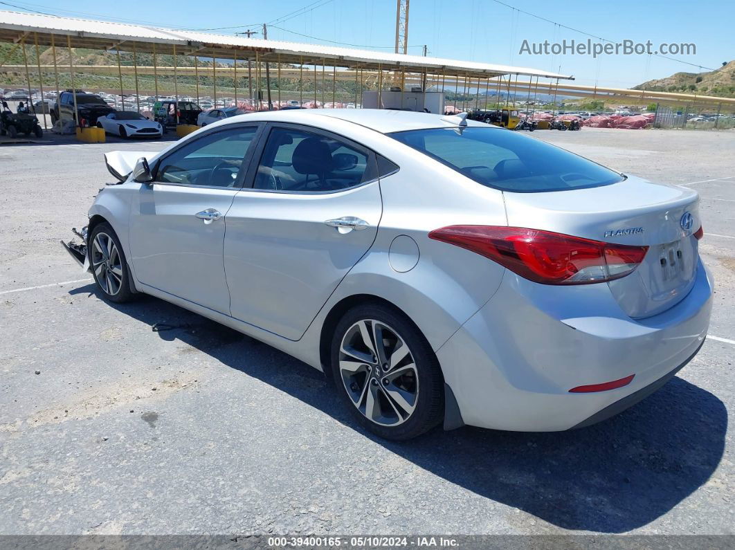 2014 Hyundai Elantra Limited Silver vin: KMHDH4AE0EU172052