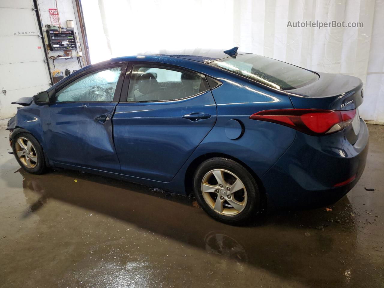 2014 Hyundai Elantra Se Синий vin: KMHDH4AE0EU181933